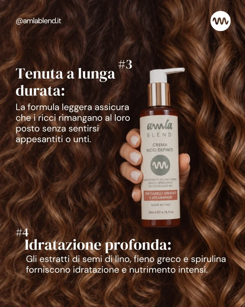 Crema ravviva ricci fieno greco e spirulina – Definisci, idrata e proteggi i tuoi ricci con la Crema Ravviva Ricci . Con